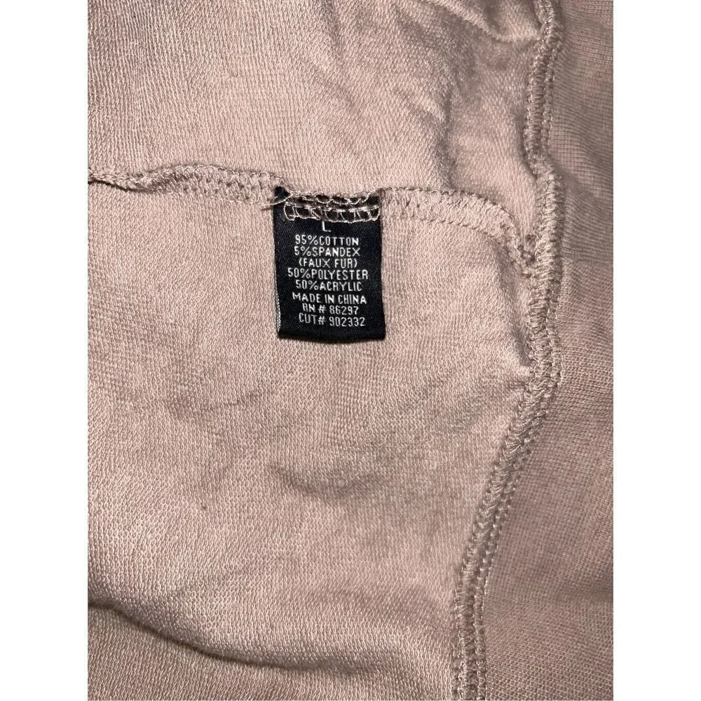 BCBG Maxazaria full zip up bling hoodie size large